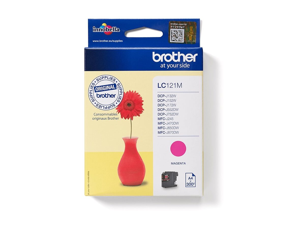 An image of Brother LC121M - magenta - original - ink cartridge
