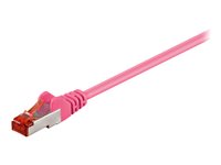 goobay CAT 6 SFTP, PiMF 2m Netværkskabel Magenta