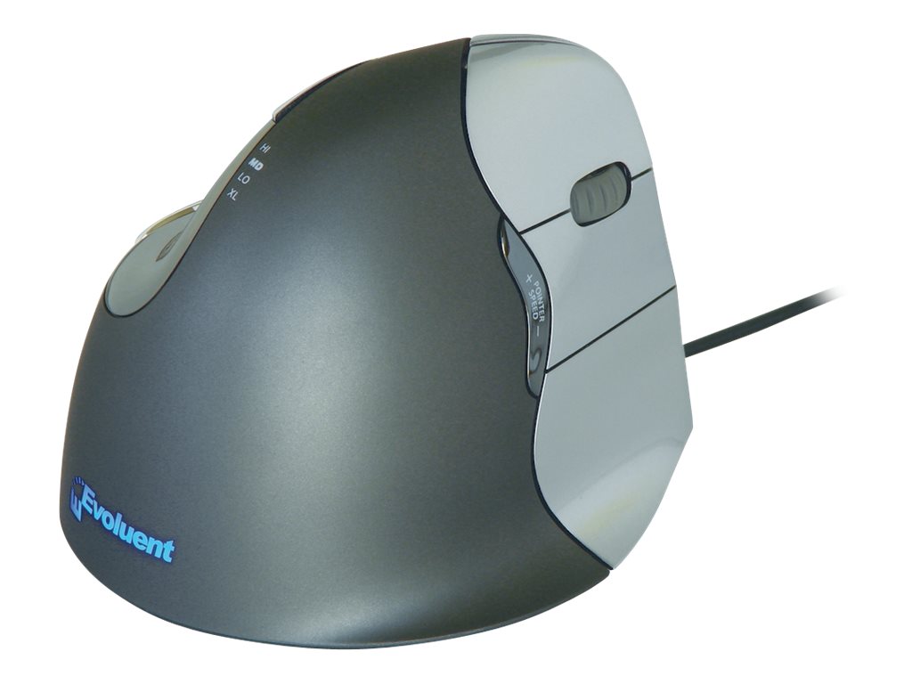 An image of Evoluent VerticalMouse 4 - vertical mouse - USB - black