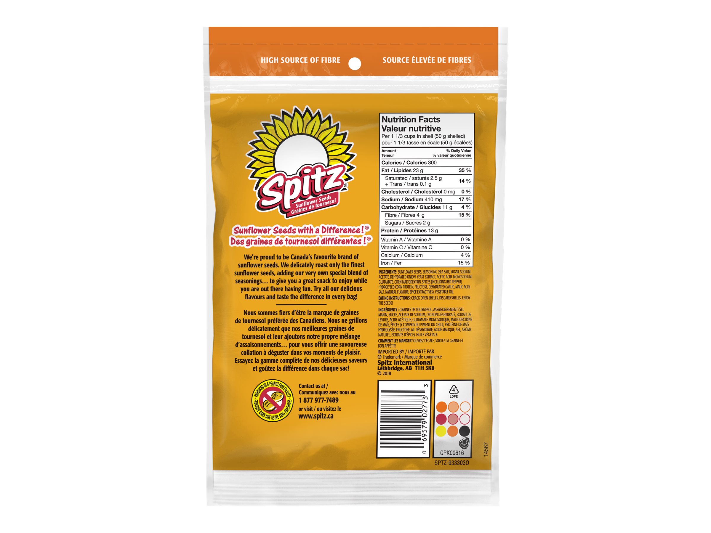 Spitz Sunflower Seeds Spicy Sweet Chili 210 g