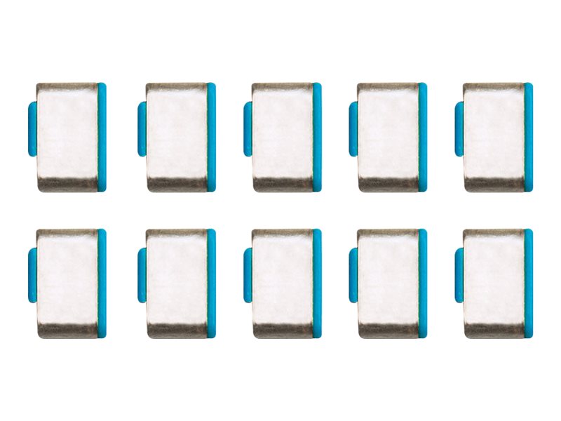 Bloqueur de port USB Type C, bleu, 10 pièces