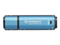 Kingston IronKey Vault Privacy 50 Series 256MB USB 3.2 Gen 1 Blå