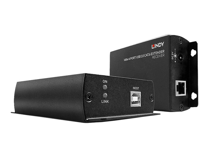 LINDY 140m 4 Port, USB 2.0, Cat.6, Extender