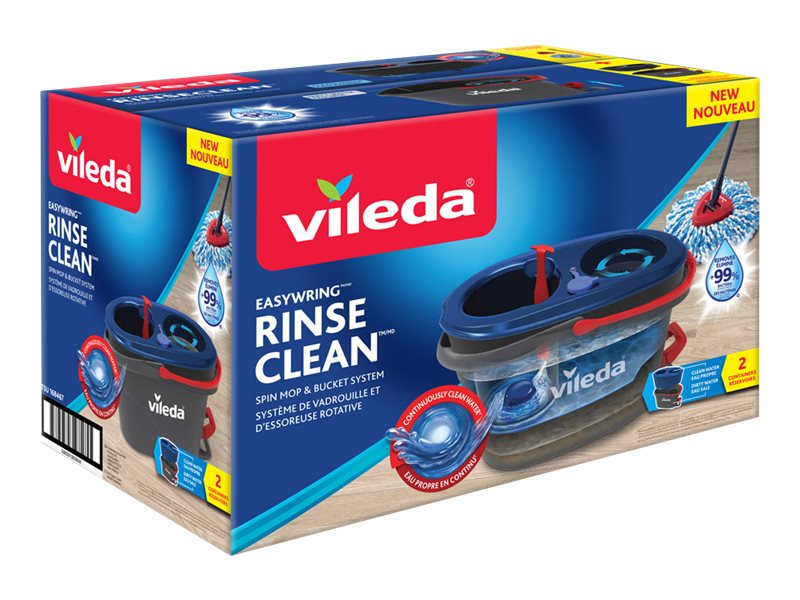 Vileda Easywring Rinse Clean Spin Mop And Bucket System