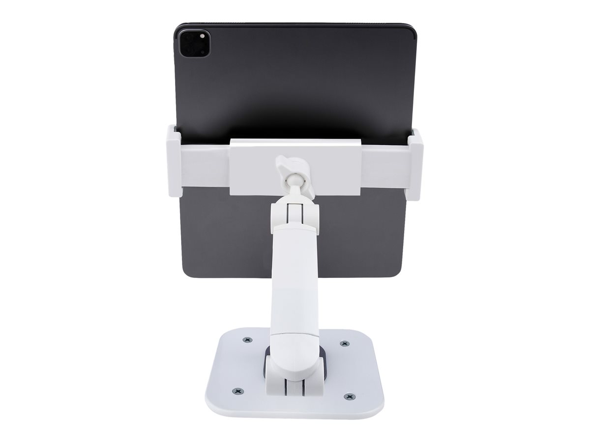 StarTech.com Adjustable Tablet Stand for Desk, Desk/Wall Mountable, Supports Up to 2.2lb, Universal Tablet Stand Holder for Desk, Articulating Tablet Mount with Pivot/Swivel/Rotate - Ergonomic Tablet Stand (ADJ-TABLET-STAND-W) stojan - pro tablet - bílá – foto 7