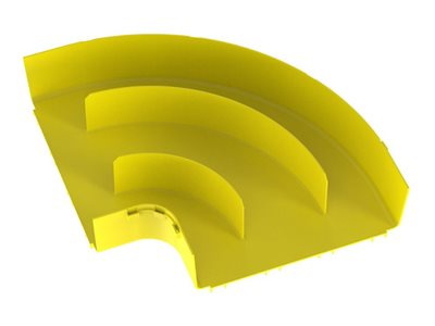 Panduit FiberRunner - Cable raceway right angle fitting (horizontal)