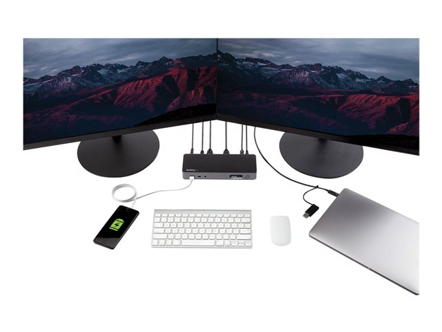StarTech.com Base USB-C/A  deux crans - PD 60 W