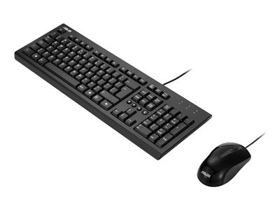ASUS U2000 - Keyboard and mouse set - USB - black