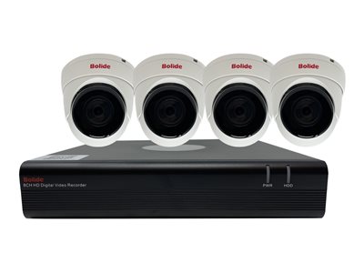 Bolide BK-DVRKIT8 - DVR + Kamera(s) - verkabelt (LAN) - 4 Kanäle - 0 - 4 Kamera(s) - CMOS