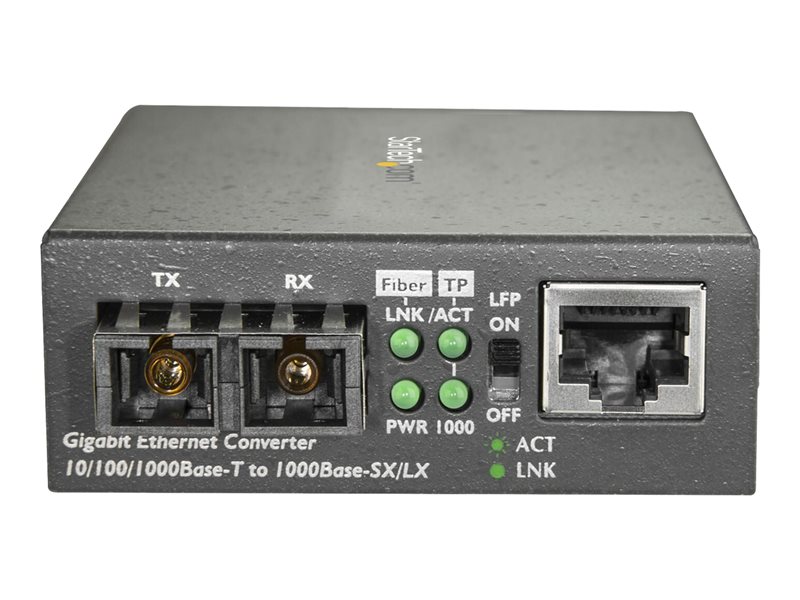 StarTech.com Convertisseur de mdia GbE fibre optique