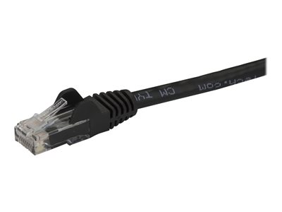 STARTECH 0.5 m Black Snagless Cat6 UTP