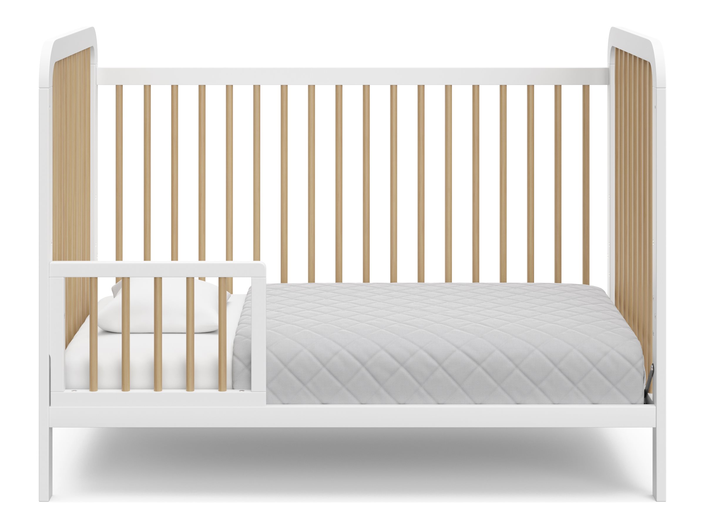 Storkcraft Pasadena 3-in-1 Convertible Crib - White/Driftwood