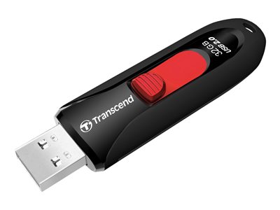 TRANSCEND 32Go Clé USB 2.0 - Noir