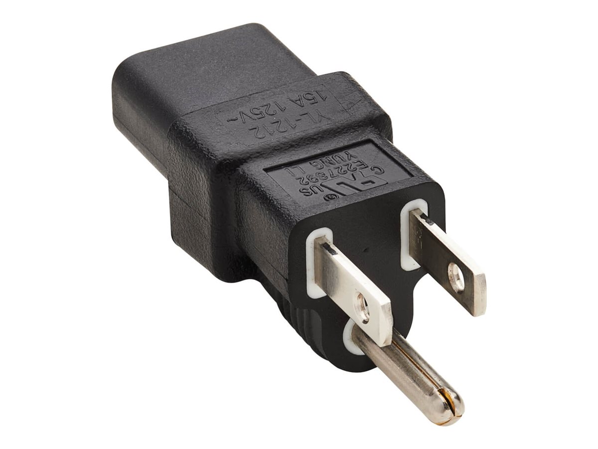 Eaton Tripp Lite Series NEMA 5-15P to C13 Power Cord Adapter