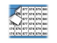 Brady Consecutive Numbers Wire Marker Card Legend 575-599