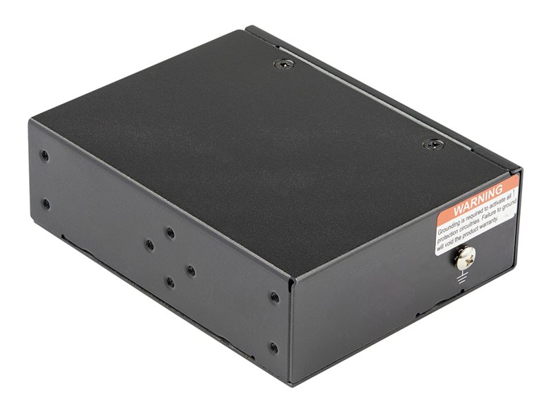 Répéteur PoE Gigabit Industriel 1 Port - 60W 802.3bt PoE /PoE+/ PoE++ -  100m - Amplificateur Réseau Power Over Ethernet - Boîtier IP-30 Durable /