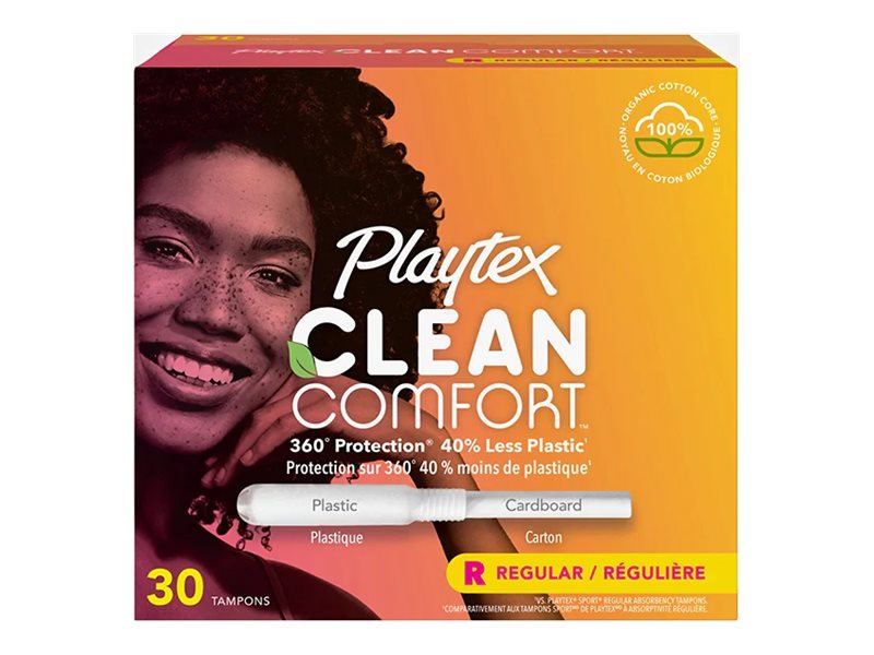 Playtex Clean Comfort Tampons - Regular - 30's