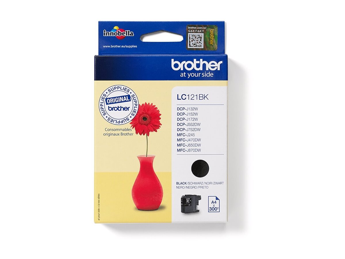 Brother Lc121bk Black Original Ink Cartridge