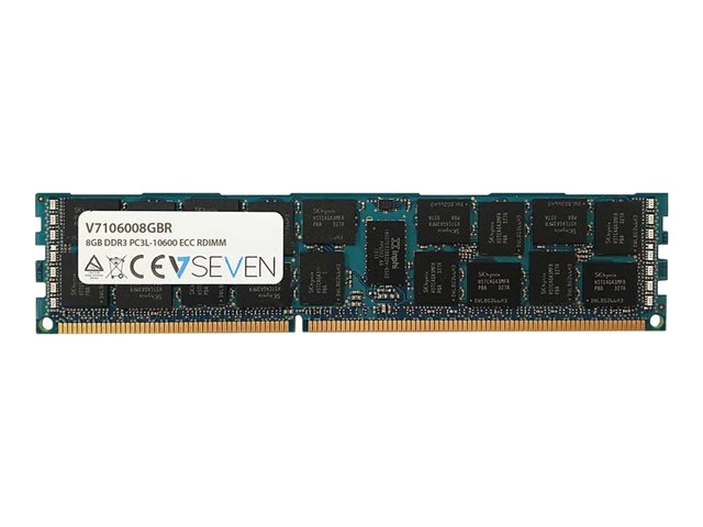 Image of V7 - DDR3 - module - 8 GB - DIMM 240-pin - 1333 MHz / PC3-10600 - registered