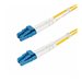 StarTech.com 25m (82ft) LC to LC (UPC) OS2 Single Mode Duplex Fiber Optic Cable, 9/125µm, Laser Optimized, 10G, Bend Insensitive, Low Insertion Loss