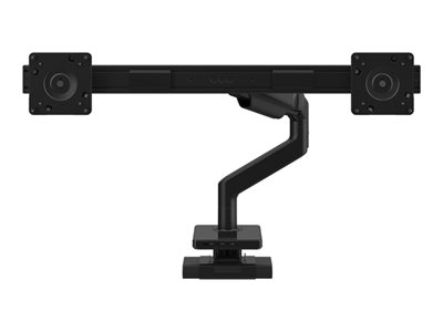 Humanscale M8.1 - Mounting kit (dual bracket, 2 VESA adapters (black), desk clamp base, angled / dynamic link)