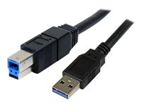 StarTech.com 3m Black SuperSpeed USB 3.0 Cable A to B M/M - USB cable - USB Type B to USB Type A - 3 m