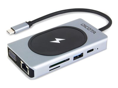 Dicota USB-C 10-in-1 Charging Hub 4K PD 100W silver