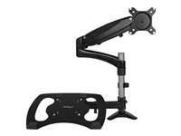 StarTech.com Laptop Monitor Stand - Computer Monitor Stand - Full Motion Articulating - VESA Mount Monitor Desk Mount mountin