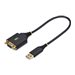 StarTech.com 1ft/30cm USB to Null Modem Serial Adapter Cable, FTDI, RS232