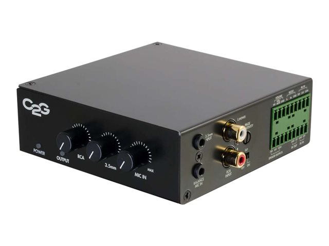 C2G 25/70V 50W Audio Amplifier - Plenum Rated