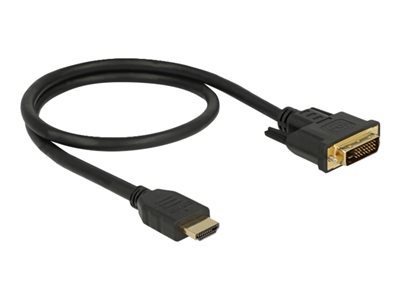 DELOCK HDMI zu DVI 24+1 Kabel 0,5 m - 85651