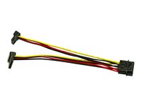 Inter-Tech 4-PIN intern strøm (male) - 15 pin Serial ATA strøm (female) 15cm Strømforsyningsadapter