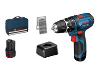 Bosch GSB Professional 12V-15 Slagboremaskine 2 batterier inkluderet 12V