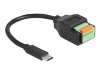 DeLOCK USB-adapterkabel 1.5m Sort Grøn