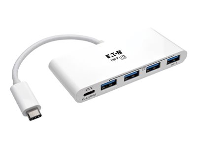 Tripp Lite 4-Port USB 3.1 USB-C to USB-A Hub w/ USB-C Charging Port 5 Gbps