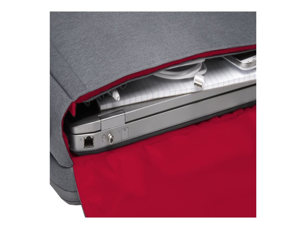 Kensington LM340 Messenger Bag notebook carrying Open view Close-up 75541