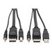 Eaton Tripp Lite Series DisplayPort KVM Cable Kit, 3 in 1