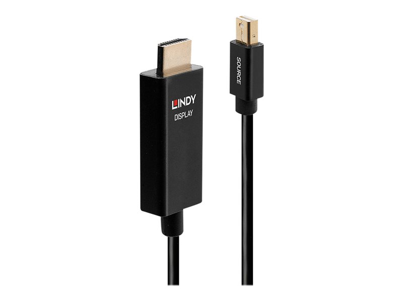 LINDY 1m Active Mini DP to HDMI Adapter