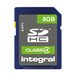 Integral - Carte mmoire flash - 8 Go - Class 4 - SDHC