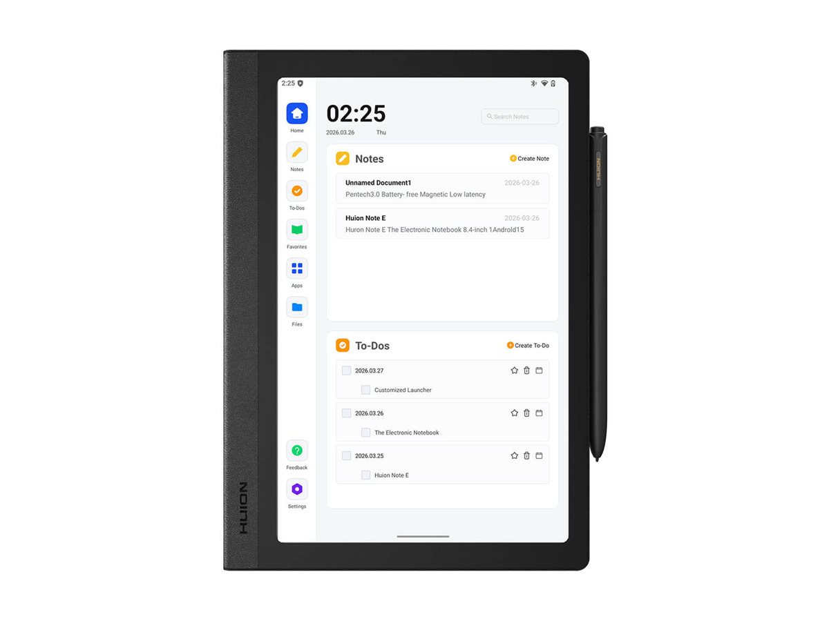 Huion Note X50, eBook reader, Android 15, 128 GB, 8.4"