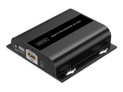 DIGITUS HDMI IP PoE Receiver 4K/60Hz schwarz