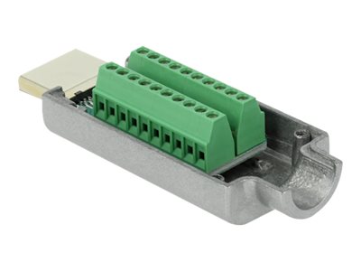 DELOCK HDMI-A Stecker zu Terminalblock mit Metall Gehäuse DELOCK HDMI-A Stecker zu Terminalblock mit Metall Gehäuse