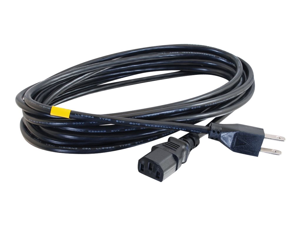 C2G 6ft 14 AWG Premium Universal Power Cord (NEMA 5-15P to IEC320C13) TAA