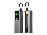 ALOGIC Ark Pro - power bank - with USB charging and 50 cm detachable USB-C cable - 160 Watt - 27600 mAh - 99.36 Wh