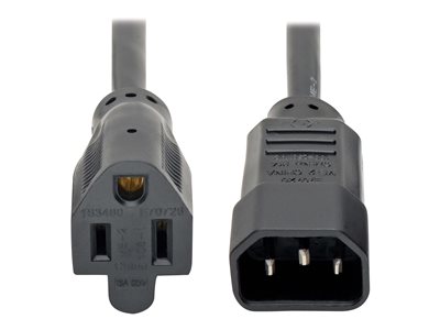 Tripp Lite Standard Computer Power Cord 10A 18AWG C14 to 5-15R