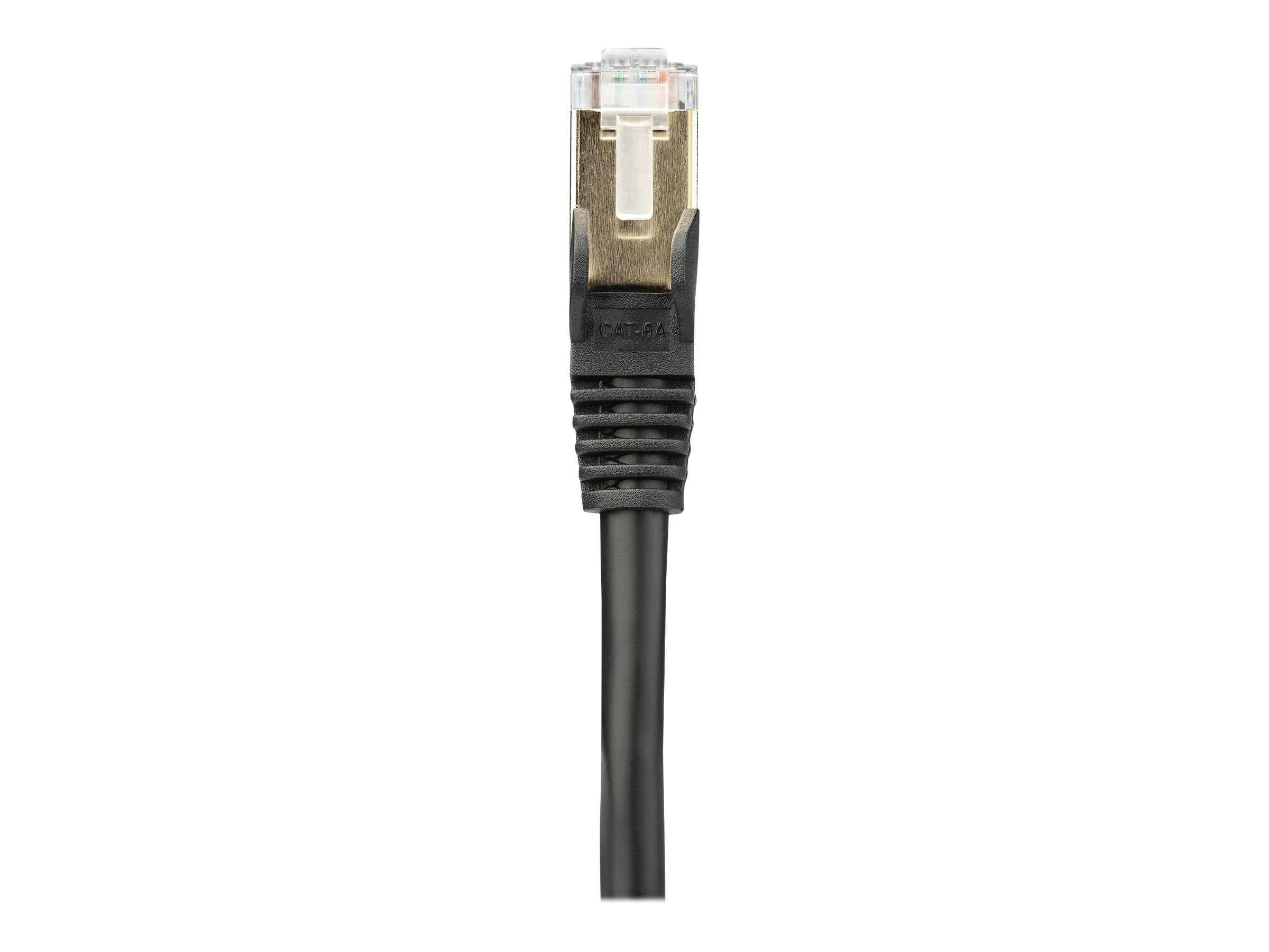 Câble Ethernet CAT6a 10m - Cordon RJ45 Blindé STP Anti-Accrochage 10GbE LAN  - Câble Réseau Internet 100W PoE - Noir - Snagless - Testé