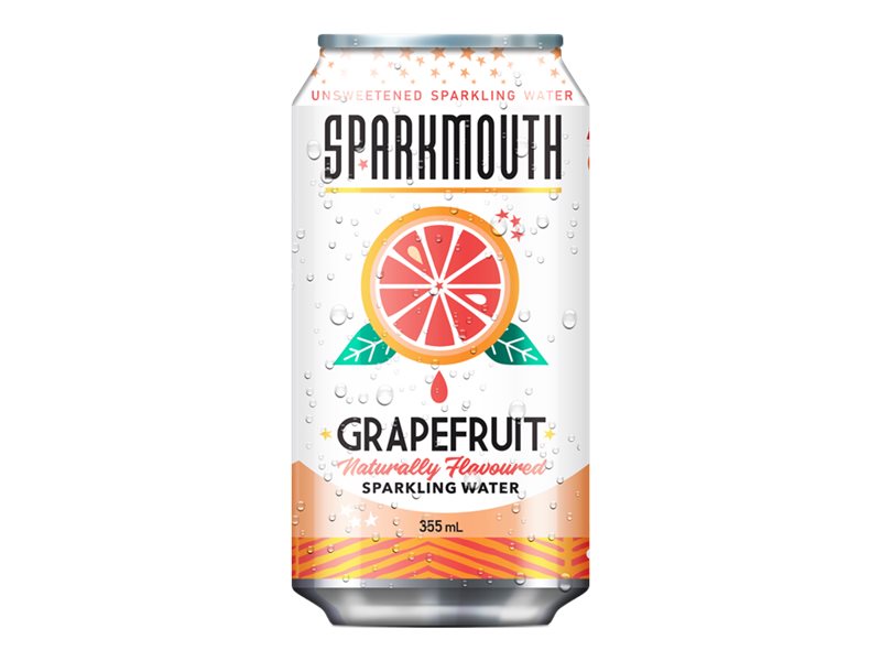 Sparkmouth Sparkling Water - Grapefruit - 8x355ml