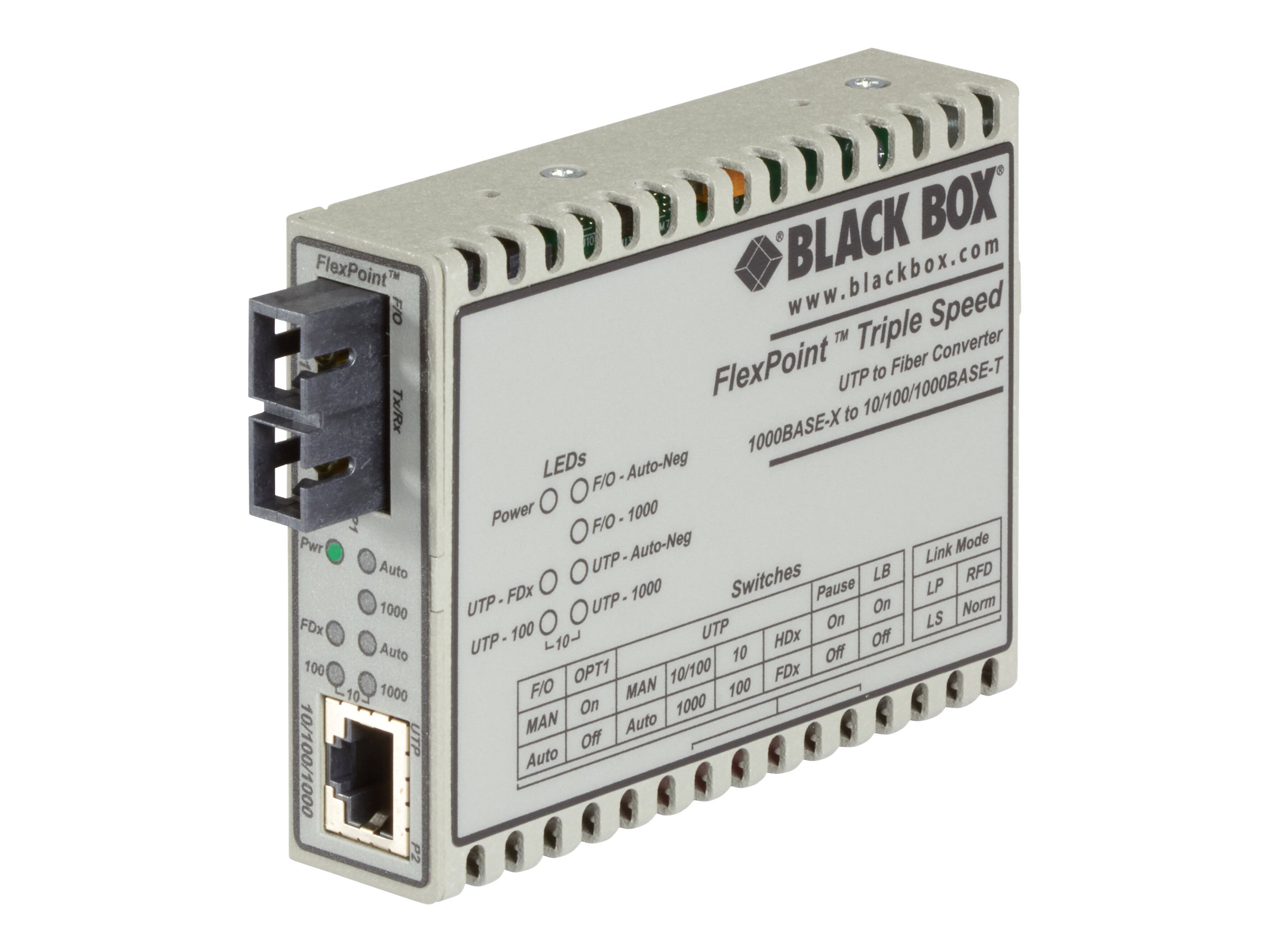 Black Box FlexPoint - Fiber media converter