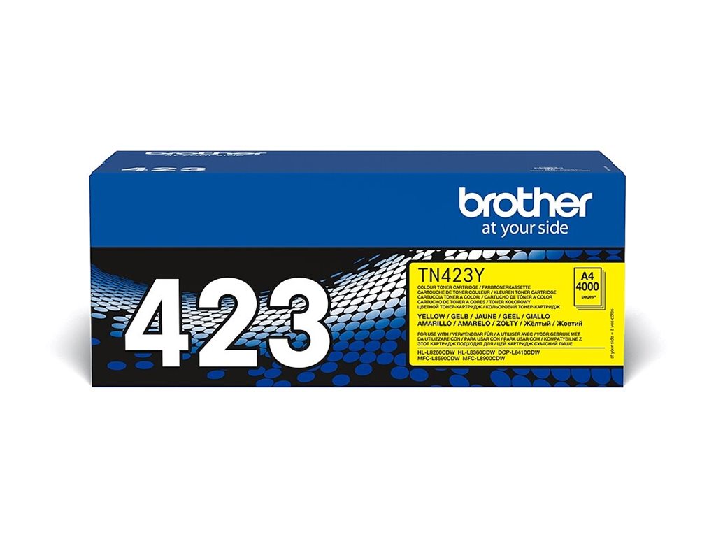 Brother Tn423y Jumbo Yield Yellow Original Toner Cartridge