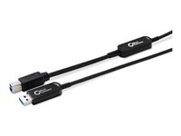 MicroConnect Premium USB 3.2 Gen 2 USB-kabel 15m Sort